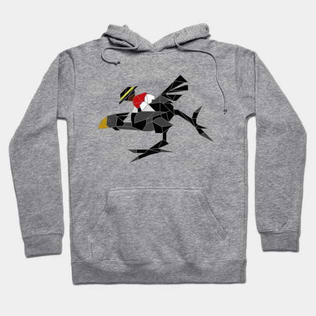 Geometric Jockey Joe and Black Chocobo Teioh Hoodie by inotyler